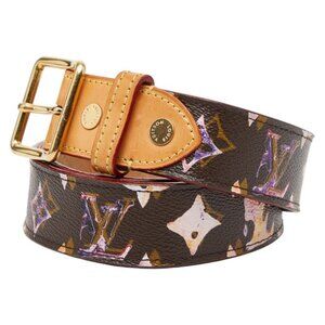 Louis Vuitton Monogram Watercolor Ceinture Belt 32 Brown Multicolor